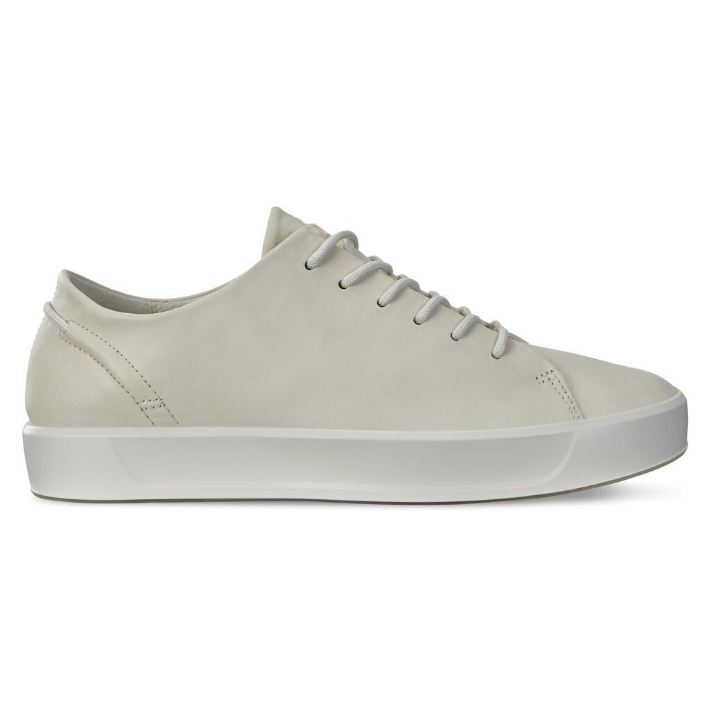 Ecco Soft 8 Mens Sneakers Grey/White Sale - India HKQ-415729